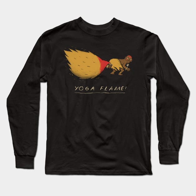 yoga flame Long Sleeve T-Shirt by Louisros